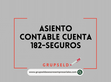 asiento contable cuenta 182-seguros