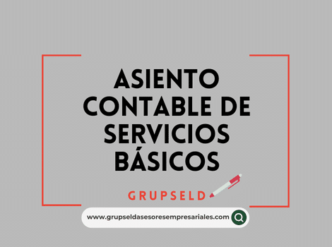 Asiento contable de servicios básicos