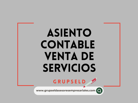 Asiento contable venta de servicios