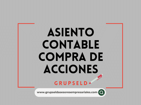 Asiento de compra de acciones