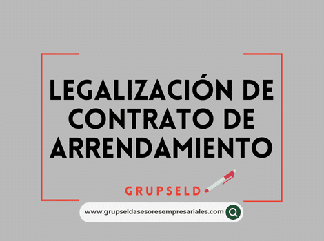 Legalización de contrato de arrendamiento
