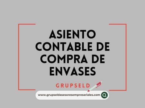 Asiento de compra de envases