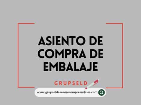 Asiento de compra de embalaje
